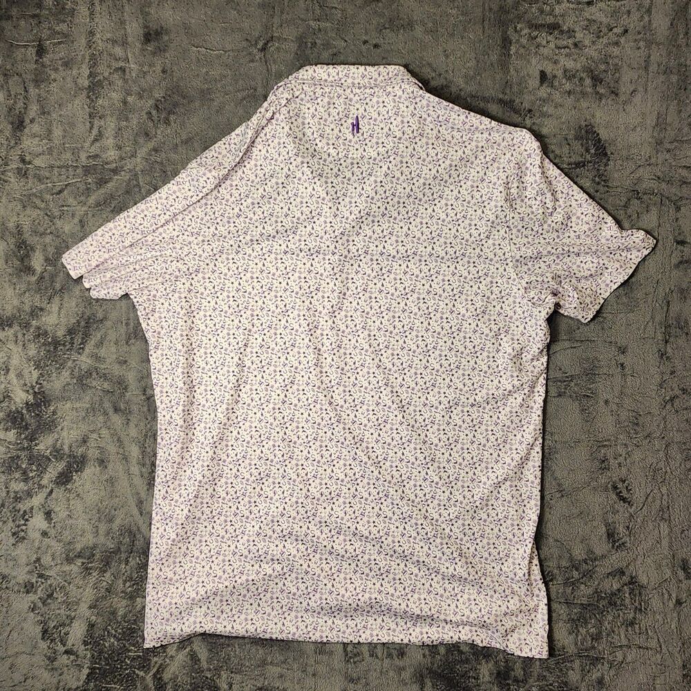 johnnie-O Breeders Cup 2022 Performance Polo Shirt Cup of JO White Print XL - Picture 2 of 8